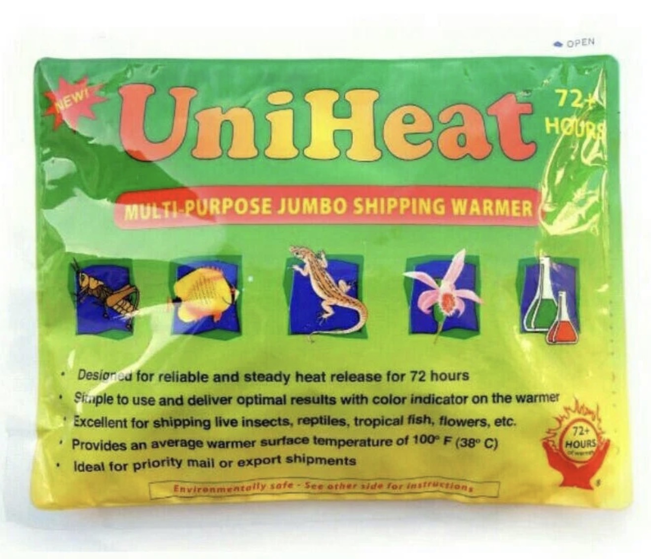 72 Hour Heat pack sold with live plants only